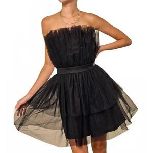 NEW PARKER women's all wrapped up dress in black